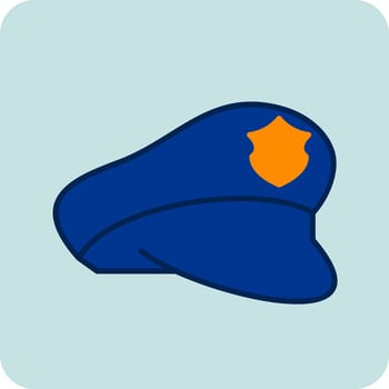 Police hat Vector Icon