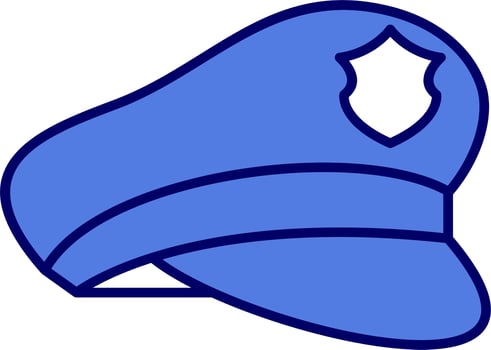 Police hat Vector Icon