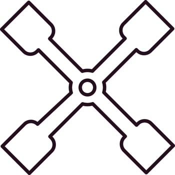 Lug Wrench Vector Icon