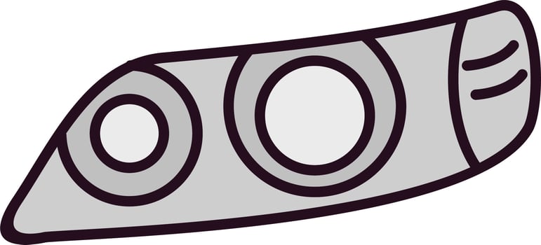 Headlight Vector Icon