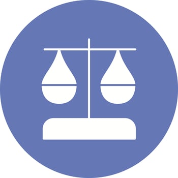 Law scale Vector Icon