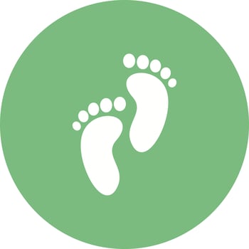 Footprints Vector Icon