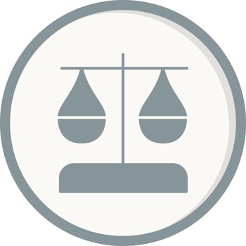 Law scale Vector Icon