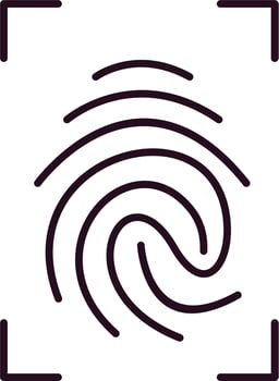 Fingerprint Vector Icon