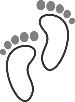 Footprints Vector Icon