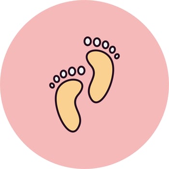 Footprints Vector Icon