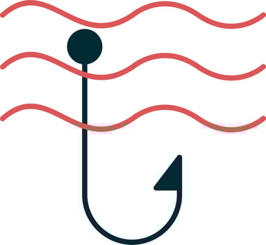 Fish hook Vector Icon