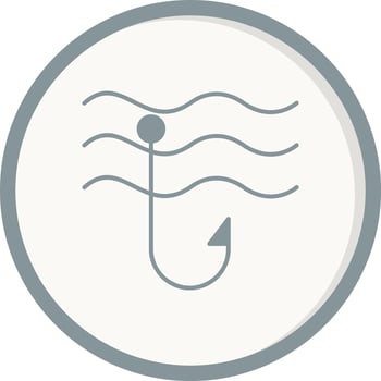 Fish hook Vector Icon