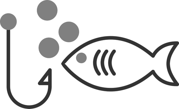 Fish hook Vector Icon