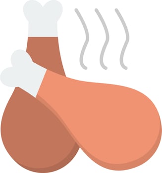 Fried Chicken Vector Icon