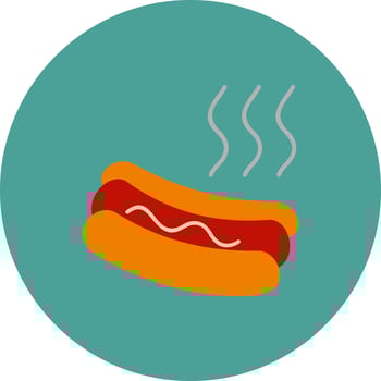 Hot dog Vector Icon