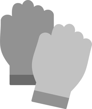 Hand gloves Vector Icon
