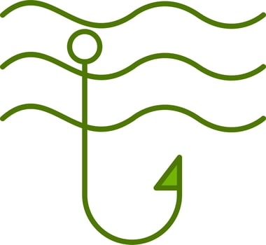 Fish hook Vector Icon