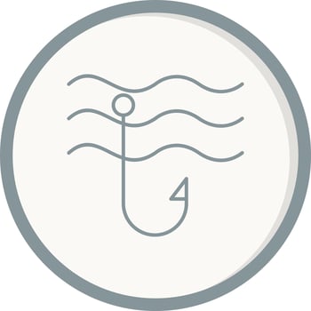 Fish hook Vector Icon