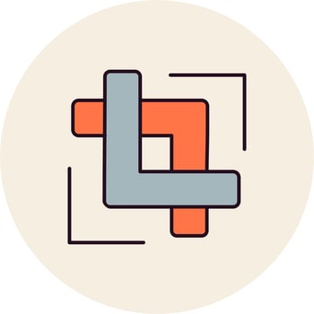 Crop Vector Icon