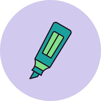 Highlighter Vector Icon