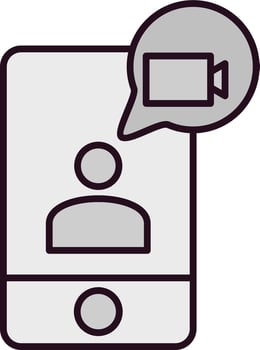 Video chat Vector Icon