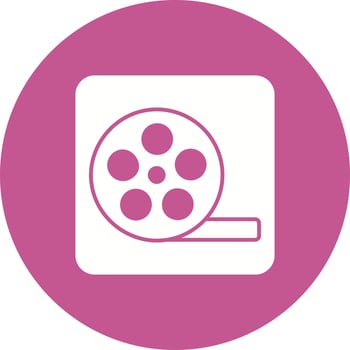 Movie reel Vector Icon