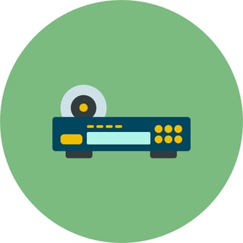 Dvd player Vector Icon
