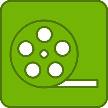 Movie reel Vector Icon