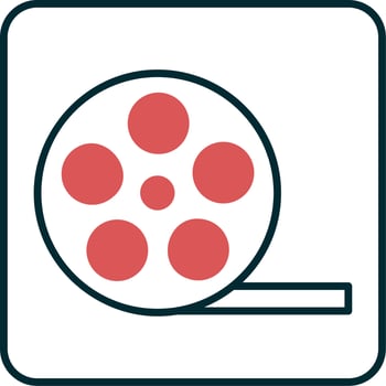 Movie reel Vector Icon