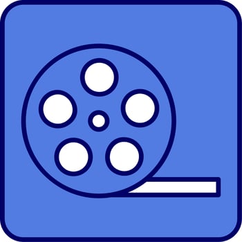 Movie reel Vector Icon