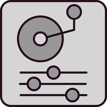 Turntable Vector Icon