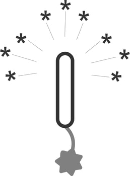 Sparkler Vector Icon