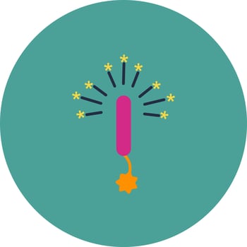 Sparkler Vector Icon
