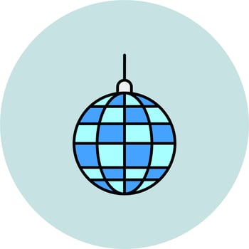 Disco ball Vector Icon