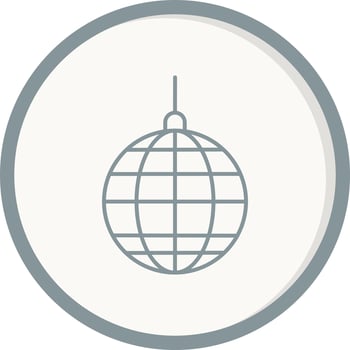 Disco ball Vector Icon