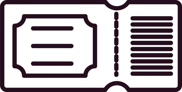 Ticket Vector Icon