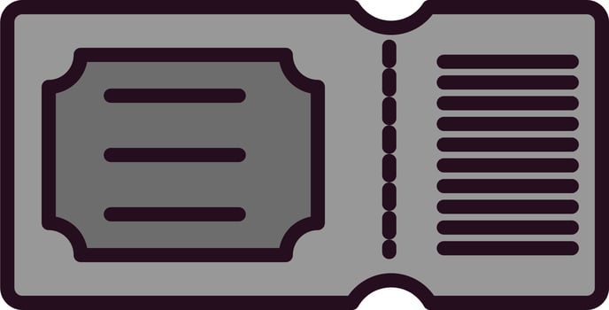 Ticket Vector Icon