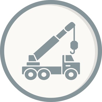 Crane truck Vector Icon