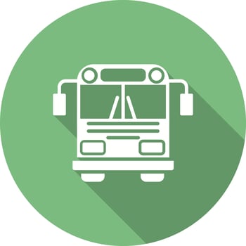 School bus Vector Icon