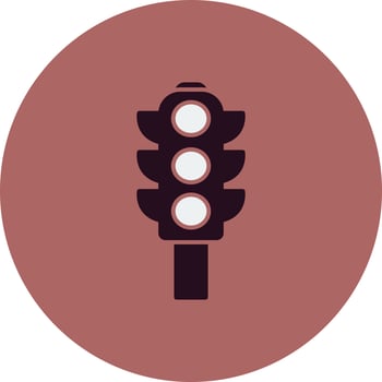 Traffic lights Vector Icon