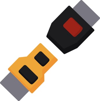 Seat belt Vector Icon