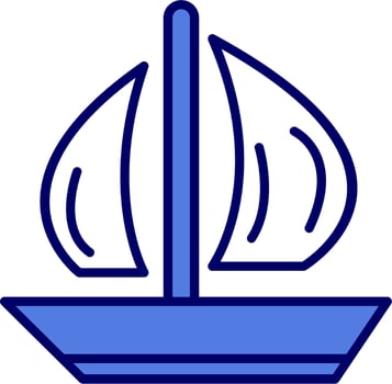 Sail boat Vector Icon