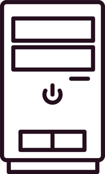 Cpu tower Vector Icon