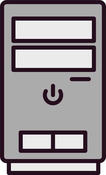 Cpu tower Vector Icon