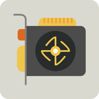 Graphics card Vector Icon