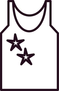Sleeveless shirt Vector Icon