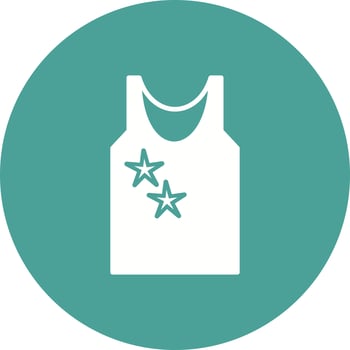 Sleeveless shirt Vector Icon