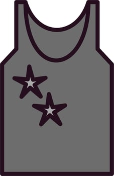 Sleeveless shirt Vector Icon