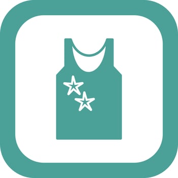 Sleeveless shirt Vector Icon