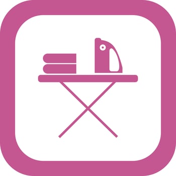 Electric iron Vector Icon