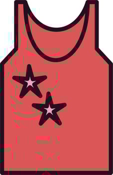 Sleeveless shirt Vector Icon