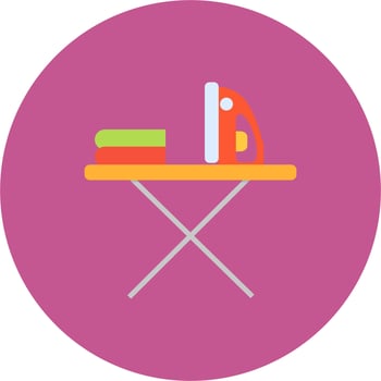 Electric iron Vector Icon