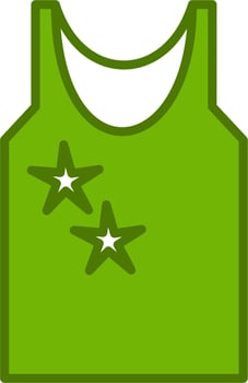 Sleeveless shirt Vector Icon