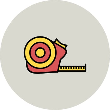 Measuring tape Vector Icon